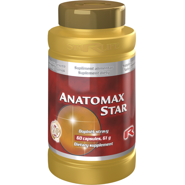 ANATOMAX STAR - proti zápalom a bolestiam, Starlife  60 kaps