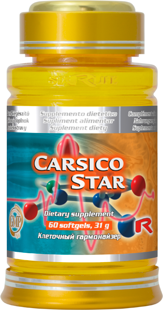 CARSICO STAR - doplnok stravy s koenzýmom Q10, L-karnitínom a vitamínom E 60 tob - dostupný len 1 kus CARSICO STAR - doplnok stravy s koenzýmom Q10, L-karnitínom a vitamínom E 60 tob - dostupný len 1 kus