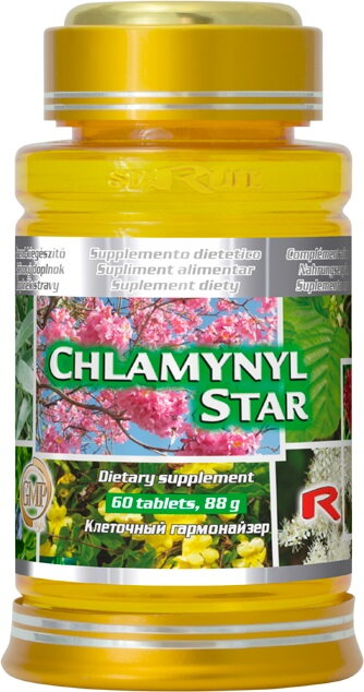 CHLAMYNYL STAR - fytokomplex pre očistu organizmu, Starlife 60 tabl CHLAMYNYL STAR - fytokomplex pre očistu organizmu, Starlife 60 tabl