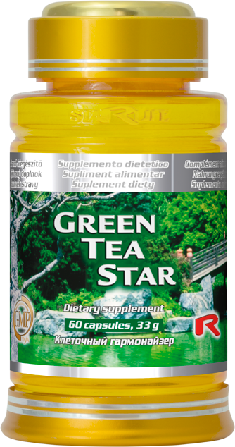 GREEN TEA STAR - k zlepšeniu telesnej a duševnej pohody, Starlife 60 kaps GREEN TEA STAR - k zlepšeniu telesnej a duševnej pohody, Starlife 60 kaps