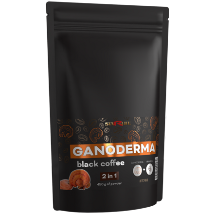 GANODERMA BLACK COFFEE STAR - Káva Arabica s obsahom huby Ganoderma, Starlife 450 g
