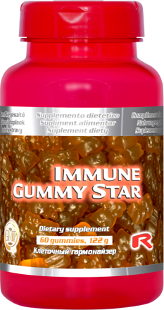 IMMUNE GUMMY STAR - gumové cukríky pre posilnenie imunity, Starlife 60 kaps