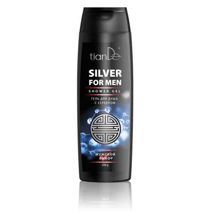 Pánsky sprchový gél so striebrom, tianDe 250 ml