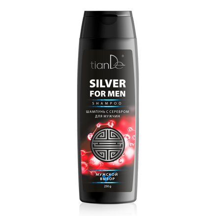 Šampón so striebrom pre mužov, tianDe 250 ml